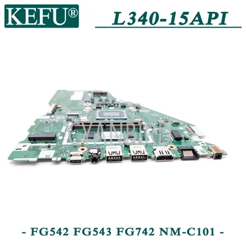 KEFU FG542 FG543 FG742 NM-C101 orijinal anakart için Lenovo Ideapad L340-15API ile 4 GB-RAM R5-3500U Laptop anakart