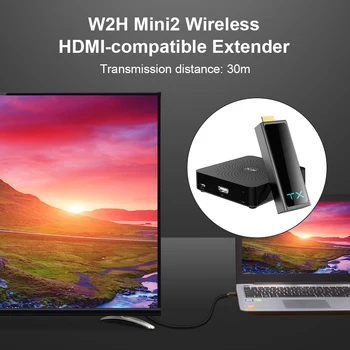 Kablosuz 60 Ghz Hdmı uyumlu Verici Alıcı 30 M Hd 1080 P Genişletici Video Ses Alıcı Adaptörü Tv Pc İçin W2h Mini 2