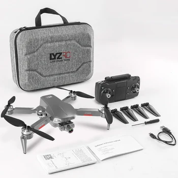 L106 Pro GPS Drone 4 K Çift HD 2-Eksen Anti-Shake Gimbal Meslek Quadcopter Hava Fotoğrafçılığı Fırçasız Katlanabilir RC Helikopter