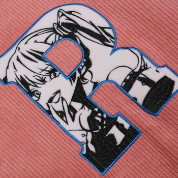 LACİBLE Hip Hop Streetwear Anime Nakış Erkekler Beyzbol Ceket Sonbahar Ince Kadife Ceket Üniversite Ceket Ceket Harajuku Dış Giyim