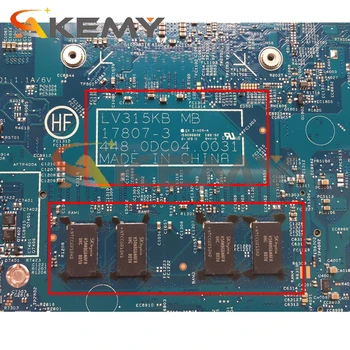 Lenovo V330-15IKB laptop anakart LV315KB 17807-3 448.0DC04.0031 Anakart CPU i5 7200U 4G RAM test %100 % çalışma