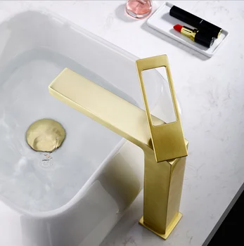Lüks Siyah Gül altın Pirinç Banyo lavabo musluk En Kaliteli Bakır Havzası mikser dokunun Moda tasarım Sanatsal Banyo Musluk