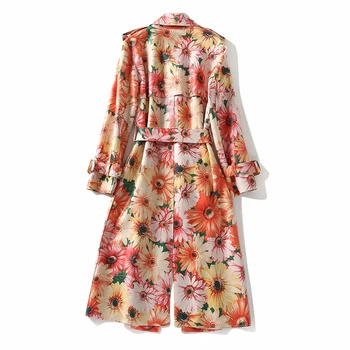 MIUXIMAO 2022 NewSpring Sonbahar kadın Giyim Uzun Kollu Çiçek Baskı Ceket Moda Zarif Ofis Tarzı Vestidos