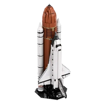 MOC 2122 Adet Yüksek teknoloji Uzay Mekiği (1:110 Ölçekli) roket Fırlatma Merkezi Spaceport Plastik Yapı Taşları Tuğla Oyuncak doğum günü hediyesi