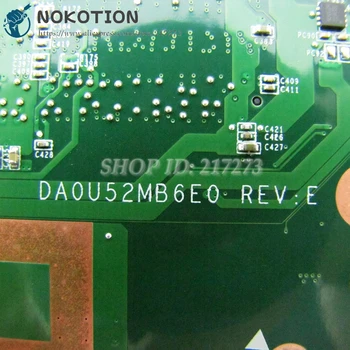 NOKOTION DA0U52MB6E0 699812-501 699812-001 Laptop HP için anakart Pavilion Sleekbook 14 14-B ANA KURULU DDR3