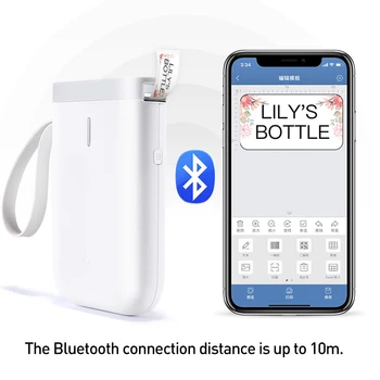 Niimbot D11 Taşınabilir Etiket Yazıcı Mini Bluetooth Termal Etiket Fiyat Etiketi Yazıcı İçin Cep Telefonu Android ıOS Telefon Ücretsiz App