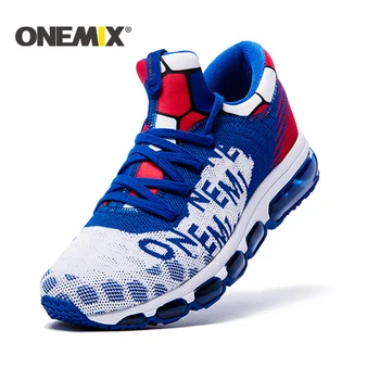 ONEMIX Erkekler koşu ayakkabıları hava yastığı açık spor ayakkabılar Sneakers Erkek spor ayakkabı zapatos de hombre Erkekler koşu ayakkabıları kadın