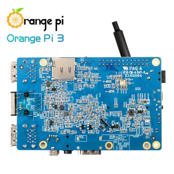 Oranje PI3 2G8G Emmc Flaş H6 Gigabyte Ethernet Poort AP6256 Wifi BT5. 0 4 * USB3.0 Ondersteuning Android 7.0, ubuntu, Debian