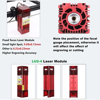 Ortur Lazer Master 2 S2 LU2-4 SF Lazer Oyma Kesme Makinesi Sabit Odak 24 V ile 32-bit Anakart LaserGRBL(LightBurn)