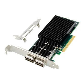 PCIe X8 için 40G QSFP + Sunucu Ethernet NIC Ağ Kartı PCI-E X8 için 40 Gigabit Fiber Ağ Kartı XL710 Yonga Seti 2 LİMANLAR 40000 Mbps