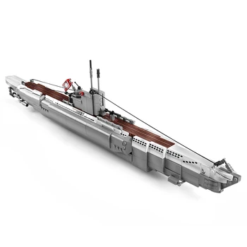 PG15001 Askeri Almanya Donanma Silah Gemi Taşıyıcı Savaş Gemisi U48 Denizaltı Yapı Taşları Tuğla Klasik Modeli çocuk oyuncakları Hediye
