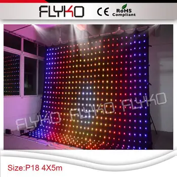 Programlanabilir led perde ekran P18cm led ışık projektör perdesi 14FT yüksek x 17FT genişlik