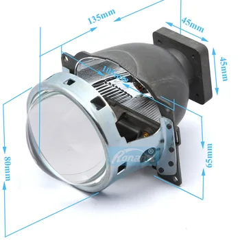 RONAN Bi Xenon Projektör Lens LHD Q5 Araba Far 35 W ile Kullanabilirsiniz D1S D2S D2H D3S D4S ampuller Süper Parlak xenon