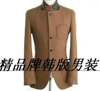 Rahat takım elbise tek göğüslü yün ceket erkekler kruvaze palto erkek kaşmir ceket casaco masculino ınverno erkek ingiltere