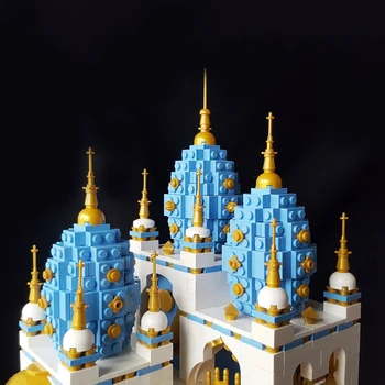 Sokak ŞEHİR görünümü Yüzen GÖKYÜZÜ Kale Ev Fantezi Kale Modeli elektrikli Yapı Taşları Tuğla Çocuk Oyuncakları