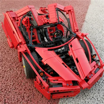 Stok Teknik Araba Ferraried Enzo Modeli Tuğla Set MOC Hızlı Hızlı Yarış Araç Yapı Taşları çocuk için oyuncak yılbaşı Hediyeleri
