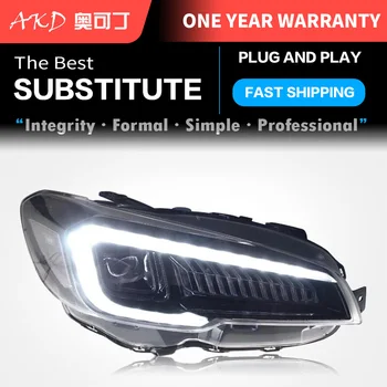 Subaru WRX STI ıçin araba Styling Farlar LED Far 2012-2016 Kafa Lambası DRL Sinyal Projektör Lens Otomotiv Aksesuarları