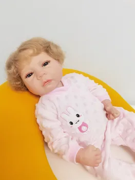 Tam Silikon Reborn Bebekler Bitmiş Boyalı Bebe Bebek Reborn Yürümeye Başlayan Kız Pembe Prenses Su Geçirmez Banyo Oyuncak Çocuk doğum günü hediyesi