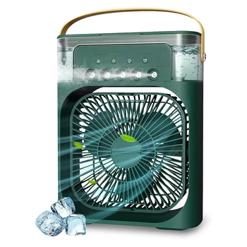 Taşınabilir Klima Fanı, Mini evaporatif Hava Soğutucu, 7 Renk Led ışıkları ile, 1/2/3 Saat Zamanlayıcı, 3 Rüzgar hızları