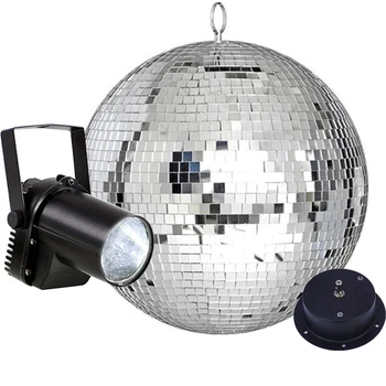 Thrisdar cam dönen disko ayna topu ile 5 W ışın Pinspot lambaları ticari tatil parti disko topu sahne etkisi ışık