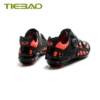 Tiebao Yol Bisiklet Ayakkabı Ultra-hafif Nefes Karbon Ayakkabı Yol Bisikleti Sneakers Sapatilha Ciclismo Sürme Bisiklet Ayakkabı