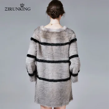 Vizon Ceket Kürk kış Giysileri Kadın 2021 Moda Ceket Uzun Kadın Doğal Vizon Kürk Ayrılabilir Kollu Kalın Sıcak Bayanlar Giyim