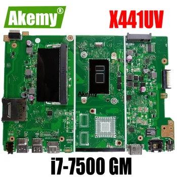 X441UV X441UA anakart Asus için X441U X441UV X441UAK F441U A441U laptop anakart dizüstü Testi i7-7500 GM