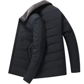 XingDeng 2020 yeni pamuk erkek Kış Ceket moda Ceketler Casual Kabanlar Kar Sıcak Yaka Marka üst Kat Parkas Büyük Boy