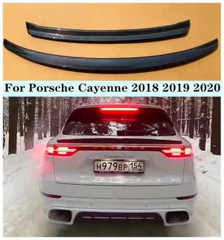 YENİ Yüksek Kaliteli Karbon Fiber Arka Bagaj Dudak Spoiler çatı spoileri Kanat Uyar Porsche Cayenne 2018 2019 2020