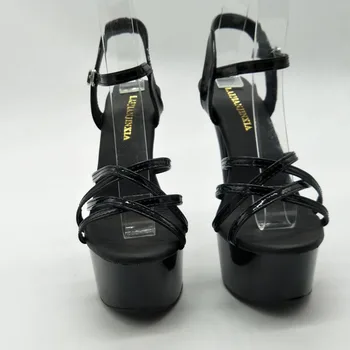 Yeni Beyaz / Pembe / Siyah 17 CM Süper Yüksek Topuk Platformları Kutup Dans / Performans / Yıldız / Model Ayakkabı, düğün Dans Ayakkabıları
