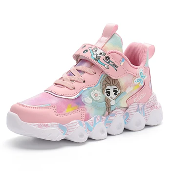 Yeni Gelgit Çocuk Ayakkabı Kız kaymaz Ayakkabı için Çocuk Sneakers Anti-kaygan Deri Koşu Ayakkabı Eğitmenler