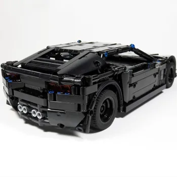 Yeni MOC-5499 Siyah Şeytan RC Motor Geri Çekin Spor Araba Modeli Yapı Taşları Şehir HighCar Enlighten Tuğla Oyuncaklar Boys Hediye