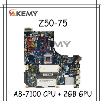 Yeni NM-A291 Anakart İçin Lenovo Z50-75 G50-75M G50-75 G50-75M Laptop anakart ACLU7 / ACLU8 (A8-7100 CPU + 2 GB GPU )