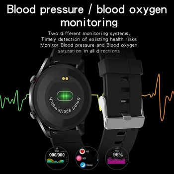 Yeni akıllı saat Tam Dokunmatik Ekran Su Geçirmez nabız monitörü Spor Spor Bilgi Hatırlatma ios için akıllı saat Android
