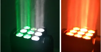 Yeni profesyonel 9 adet 12 w Tam renkli RGBW 4İN1 led lamba hareketli kafa matris ışık sahne, parti, KTV, disko, DJ