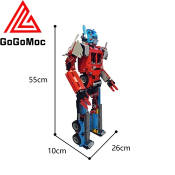 Yüksek Teknoloji Robot Deforme Karakter Modeli Yapı Taşları Moc Mekanik Anime Aksiyon Figürleri Tuğla Dıy Oyuncaklar Çocuk Hediyeler Için
