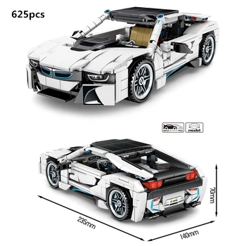 Yüksek Teknoloji Yaratıcı MOC Süper Hızlı Yarış Araba I8 Yapı Taşları Setleri Tuğla Şampiyonlar Spor Araç Klasik Modeli Çocuk Oyuncakları