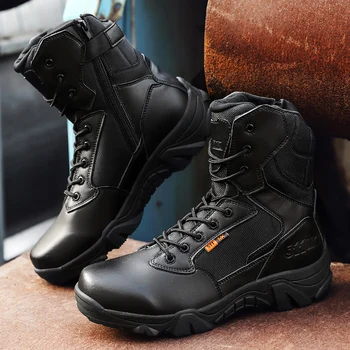 Yürüyüş ayakkabıları askeri bot erkek kış açık sıcak kürk kaymaz moda kadın ayakkabısı açık ış yarım çizmeler sonbahar