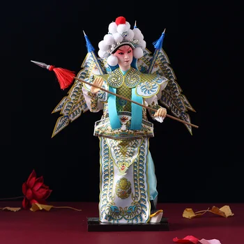 Çin Bebek Ev Dekorasyon Pekin Pekin Opera Heykeli Alçı Heykeller El Sanatları Butik Bebek Hatıra doğum günü hediyesi Olarak Dekor