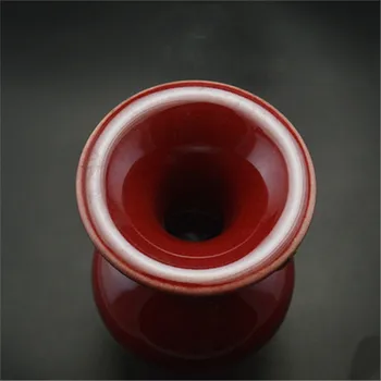 Çin Jingdezhen antika Şarkı Haziran porselen çift kulak yüksek ayak vazo