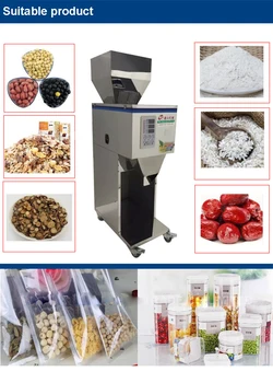 10-999g Otomatik Toz dolum Makinesi Dikey Tahıl Dolgu 110 V / 220 V Tıp / Gıda Dolum Makinesi MG-999