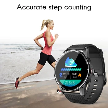 H6 akıllı saat 1.3 İnç Bluetooth Çağrı Smartwatch Müzik Çalar 240X240 Fitness Spor Bilezik