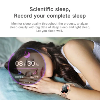 LIGE Yeni Kadın akıllı saat Kadın Moda Izle Kalp Hızı Uyku Izleme Android IOS Için IP67 Su Geçirmez Bayanlar Smartwatch + Kutusu