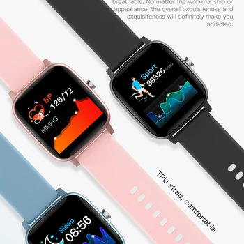 Stokta Chycet 2021 YENİ tam dokunmatik ekranlı akıllı saat Erkekler Kan Basıncı Spor Spor Uyku Monitör Saatler Android IOS ıçin